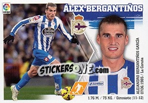 Sticker Álex Bergantiños (11) - Liga Spagnola 2015-2016 n. 161 - Colecciones ESTE