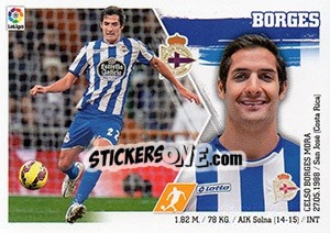 Cromo Borges (12) - Liga Spagnola 2015-2016 n. 162 - Colecciones ESTE