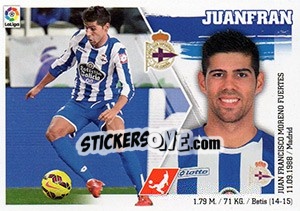 Sticker Juanfran (15) - Liga Spagnola 2015-2016 n. 165 - Colecciones ESTE