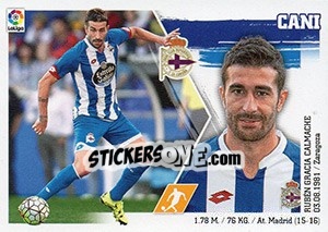 Figurina Cani (17) - Liga Spagnola 2015-2016 n. 167 - Colecciones ESTE