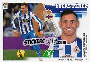 Sticker Lucas Pérez (19) - Liga Spagnola 2015-2016 n. 169 - Colecciones ESTE