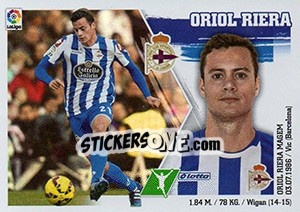 Cromo Oriol Riera (20) - Liga Spagnola 2015-2016 n. 170 - Colecciones ESTE