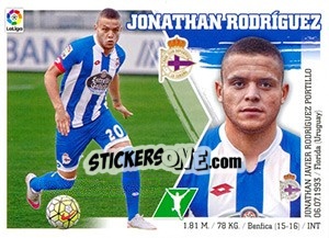 Figurina Jonathan Rodríguez (22) - Liga Spagnola 2015-2016 - Colecciones ESTE