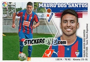 Sticker Mauro Dos Santos (9) - Liga Spagnola 2015-2016 n. 189 - Colecciones ESTE