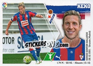 Figurina Keko (17) - Liga Spagnola 2015-2016 - Colecciones ESTE