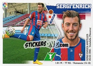 Sticker Sergi Enrich (18) - Liga Spagnola 2015-2016 n. 198 - Colecciones ESTE