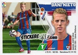 Sticker Dani Nieto (19) - Liga Spagnola 2015-2016 n. 199 - Colecciones ESTE