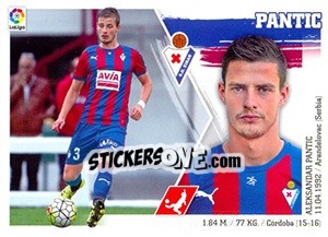 Sticker Pantic (21) - Liga Spagnola 2015-2016 n. 201 - Colecciones ESTE