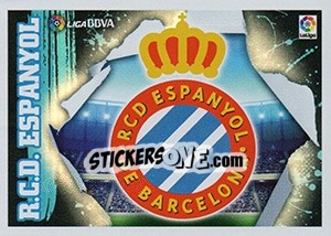 Cromo ESCUDO RCD ESPANYOL (1) - Liga Spagnola 2015-2016 - Colecciones ESTE