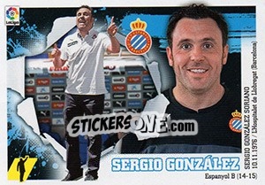 Figurina ENTRENADOR ESPANYOL - Sergio González (2) - Liga Spagnola 2015-2016 - Colecciones ESTE