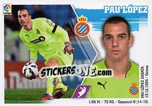 Sticker Pau López (4) - Liga Spagnola 2015-2016 n. 214 - Colecciones ESTE