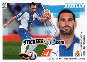 Sticker Arbilla (5) - Liga Spagnola 2015-2016 - Colecciones ESTE