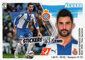 Sticker Álvaro (7) - Liga Spagnola 2015-2016 n. 217 - Colecciones ESTE