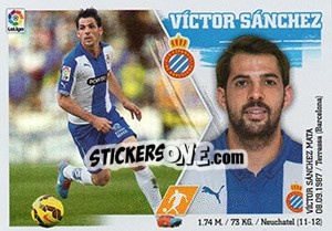 Sticker Víctor Sánchez (11) - Liga Spagnola 2015-2016 n. 221 - Colecciones ESTE