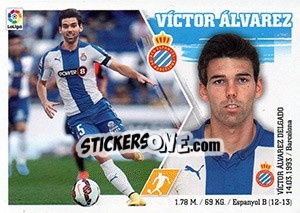 Sticker Víctor Álvarez (15) - Liga Spagnola 2015-2016 n. 225 - Colecciones ESTE