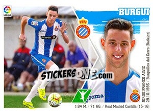 Sticker Burgui (19) - Liga Spagnola 2015-2016 - Colecciones ESTE
