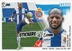 Sticker Ciani (21) - Liga Spagnola 2015-2016 n. 231 - Colecciones ESTE