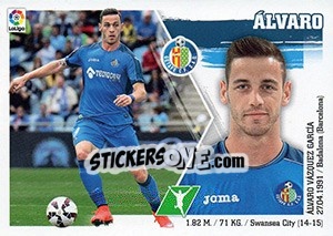Sticker Álvaro (20) - Liga Spagnola 2015-2016 n. 260 - Colecciones ESTE
