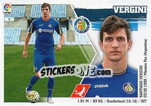 Sticker Vergini (COLOCA) (10 BIS) - Liga Spagnola 2015-2016 - Colecciones ESTE