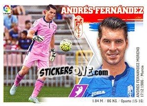 Sticker Andrés Fernández (3) - Liga Spagnola 2015-2016 - Colecciones ESTE