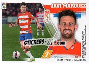 Cromo Javi Márquez (12) - Liga Spagnola 2015-2016 - Colecciones ESTE