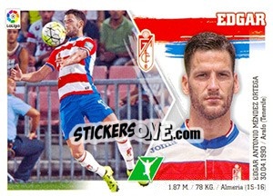 Sticker Edgar (16) - Liga Spagnola 2015-2016 n. 286 - Colecciones ESTE