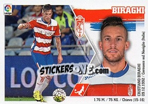 Sticker Biraghi (COLOCA) (10 BIS) - Liga Spagnola 2015-2016 n. 295 - Colecciones ESTE