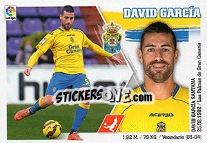 Sticker David García (7) - Liga Spagnola 2015-2016 n. 307 - Colecciones ESTE