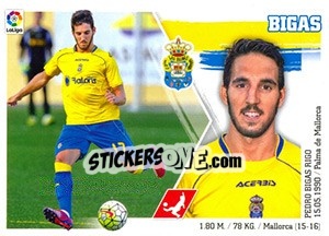 Sticker Bigas (8) - Liga Spagnola 2015-2016 n. 308 - Colecciones ESTE