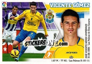 Cromo Vicente Gómez (11) - Liga Spagnola 2015-2016 - Colecciones ESTE