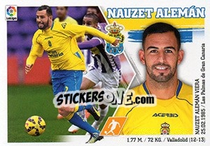 Sticker Nauzet Alemán (16) - Liga Spagnola 2015-2016 n. 316 - Colecciones ESTE