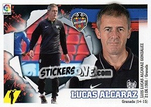 Sticker ENTRENADOR LEVANTE - Lucas Alcaraz (2) - Liga Spagnola 2015-2016 n. 332 - Colecciones ESTE