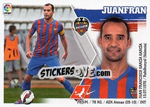 Sticker Juanfran (6) - Liga Spagnola 2015-2016 n. 336 - Colecciones ESTE