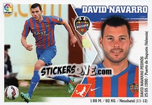 Sticker David Navarro (7) - Liga Spagnola 2015-2016 n. 337 - Colecciones ESTE