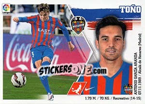 Sticker Toño (10) - Liga Spagnola 2015-2016 n. 340 - Colecciones ESTE