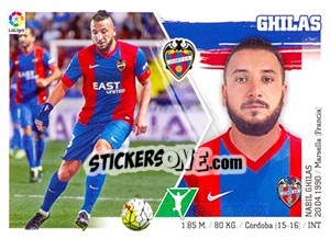 Sticker Ghilas (COLOCA) (18 BIS) - Liga Spagnola 2015-2016 n. 353 - Colecciones ESTE