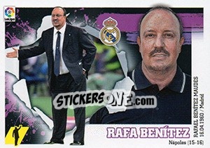 Sticker ENTRENADOR REAL MADRID - Rafa Benítez (2) - Liga Spagnola 2015-2016 - Colecciones ESTE