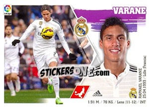 Sticker Varane (8) - Liga Spagnola 2015-2016 n. 368 - Colecciones ESTE