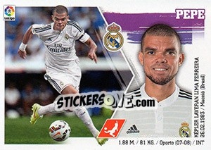 Sticker Pepe (9) - Liga Spagnola 2015-2016 n. 369 - Colecciones ESTE