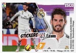 Sticker Isco (16) - Liga Spagnola 2015-2016 n. 376 - Colecciones ESTE