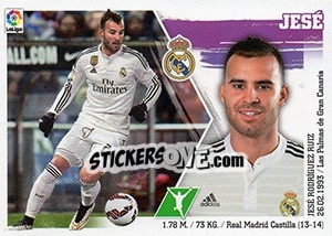 Sticker Jesé (18) - Liga Spagnola 2015-2016 n. 378 - Colecciones ESTE