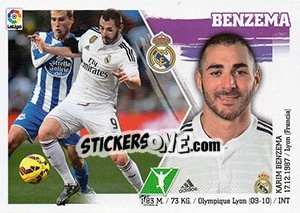Sticker Benzema (20) - Liga Spagnola 2015-2016 n. 380 - Colecciones ESTE