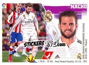 Figurina Nacho Fernández (COLOCA) (11 BIS) - Liga Spagnola 2015-2016 n. 383 - Colecciones ESTE