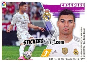 Sticker Casemiro (COLOCA) (13 BIS) - Liga Spagnola 2015-2016 - Colecciones ESTE