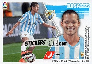 Sticker Rosales (5) - Liga Spagnola 2015-2016 n. 395 - Colecciones ESTE