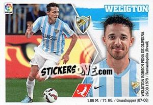 Sticker Weligton (7) - Liga Spagnola 2015-2016 n. 397 - Colecciones ESTE
