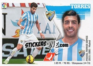 Sticker Miguel Torres (9) - Liga Spagnola 2015-2016 n. 399 - Colecciones ESTE