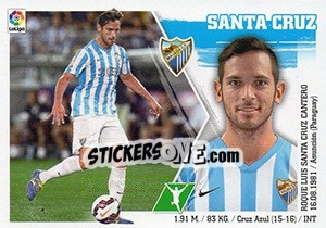Sticker Roque Santa Cruz (22) - Liga Spagnola 2015-2016 - Colecciones ESTE