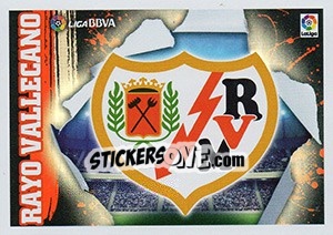 Sticker ESCUDO RAYO VALLECANO (1) - Liga Spagnola 2015-2016 n. 421 - Colecciones ESTE