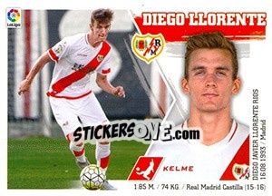 Sticker Diego Llorente (11) - Liga Spagnola 2015-2016 - Colecciones ESTE